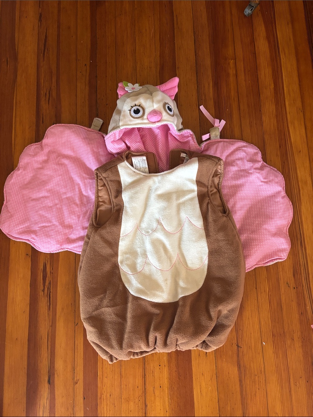 Pottery Barn Kids Pink and Brown Owl Costume